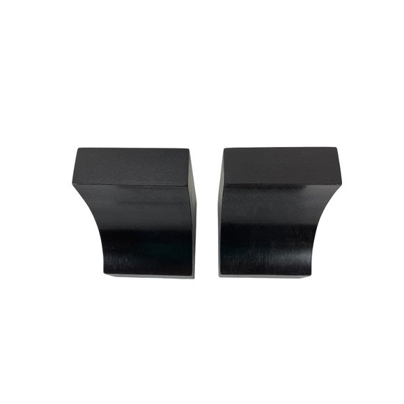 Corbels Shelf Bracket 2 Set Dark Walnut Solid Wood Modern Contemporary New - Picture 4 of 7